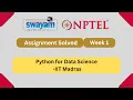 Python For Data Science Week 1 NPTEL Answers 2025