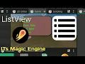 Its Magic Engine ListView Using Java