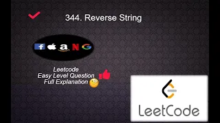 344 Reverse String Easy Level Question Leetcode Easy Level Questions Complete Playlist in Python