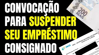 CONVOCAÇÃO PARA SUSPENDER SEU EMPRÉSTIMO CONSIGNADO /DESCONTOS EM APOSENTADORIA E PENSÃO