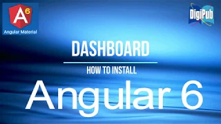 How to install Angular Material Dashboard in Angular6