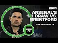 Lagu Arsenal DROP POINTS in title race! What went wrong for Arteta’s side vs. Brentford? | ESPN FC