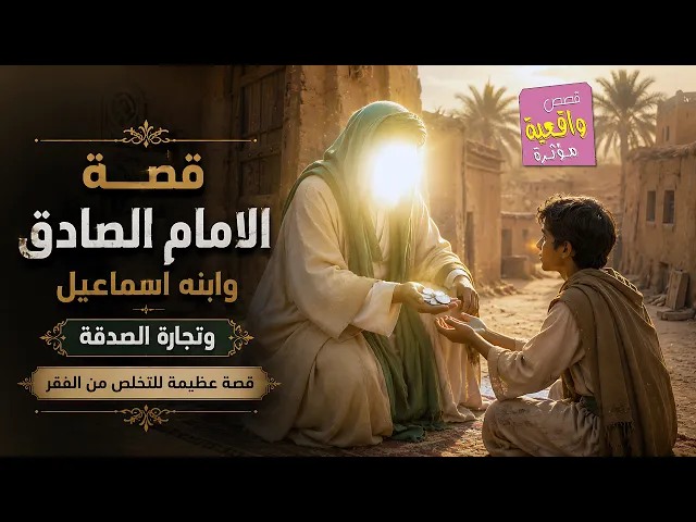 ⁣قصة الامام الصادق وابنه اسماعيل وتجارة الصدقة - قصة عظيمة للتخلص من الفقر