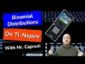 Binomial Distribution on TI Nspire Probability Distributions