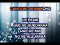 SE MARCHO KARAOKE JENNY RIVERA