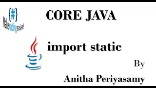 import static package classname Java Programming