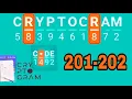 CRYPTOGRAM Word Logic Puzzles level 201 202
