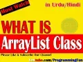 C tutorials in Urdu What is ArrayList Class And How to use Array List Class in C in Urdu Hindi