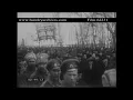 Lagu Demonstration of Soviet Soldiers' Deputies in 1917, pre-Bolshevik Revolution.  Archive film 62231