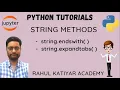 Python complete Tutorial - string methods