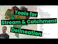 Tools for Stream and Catchment Delineation with QGIS