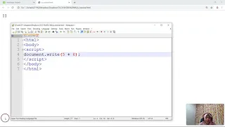 How to write First JavaScript program