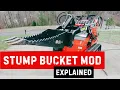 Stump Bucket Modification for the AGT Industrial LRT23 Chinese Mini Skid Steer