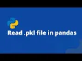 How to read pkl file in pandas - devsuggest