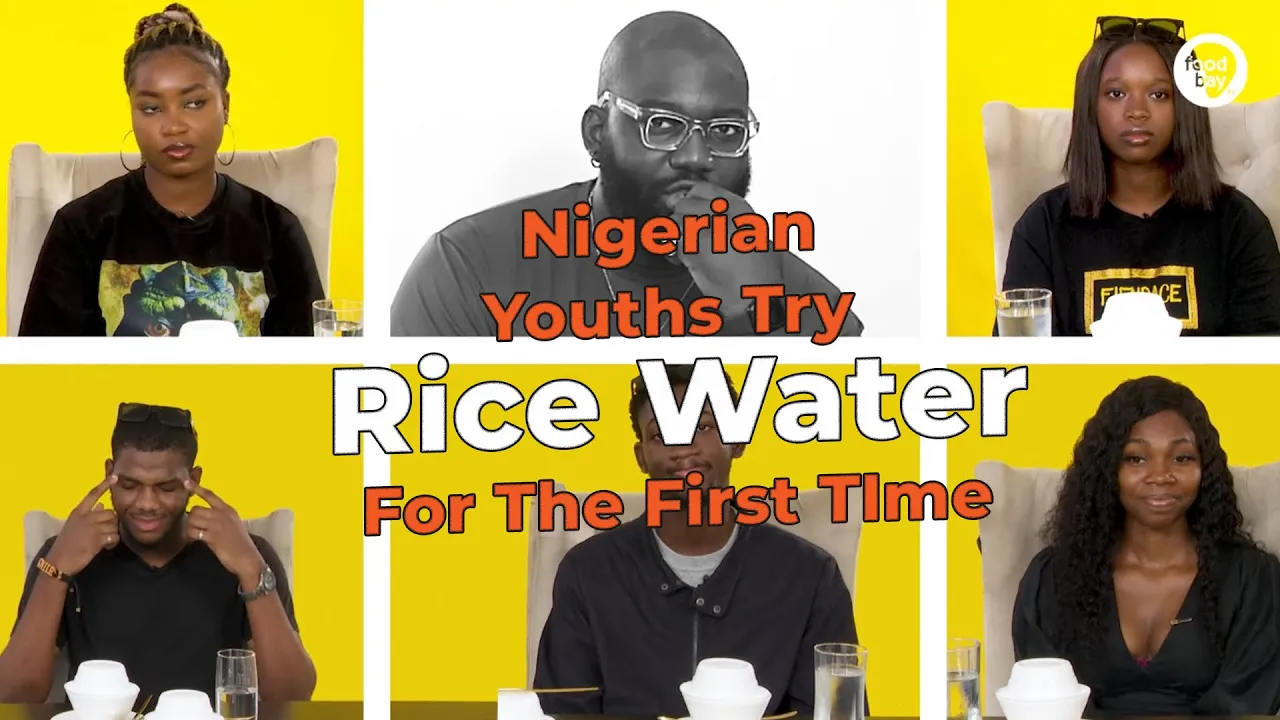 Nigerian Youths Try Rice Water For The First TIme