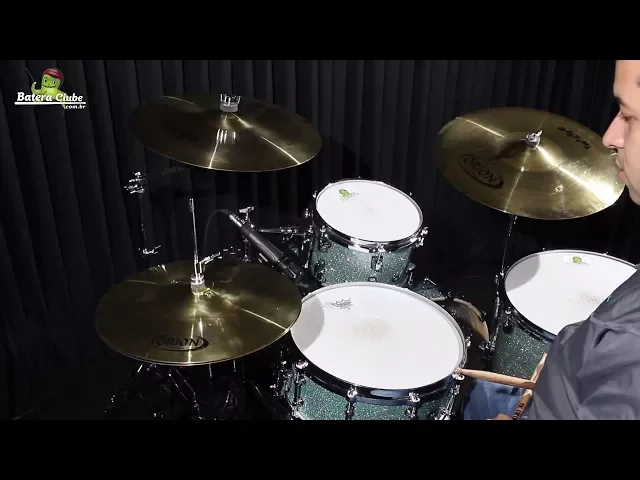 Kit de Pratos Orion Twister TWR90 Medium Set com Ride 20