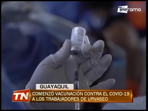 Comenzó vacunación contra el covid-19 a los trabajadores de Urvaseo