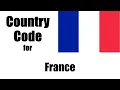 France Dialing Code - French Country Code