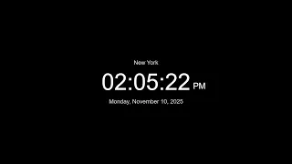 LIVE Clock Time In New York Now LIVE New York What Time Is It Now 