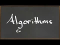 MAT 112 Algorithms -