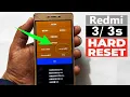 Lagu Redmi 3/ 3s - Hard Reset | Pattern Unlock | Factory Reset - Easy Trick With Keys