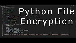 Python File Encryption on System