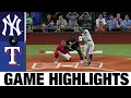 Yankees vs Rangers Game 2 Highlights 22 MLB Highlights Aaron Judge 62nd HR game