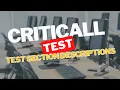 Criticall Test Breakdown What You ll Be Tested On Test Description Breakdown