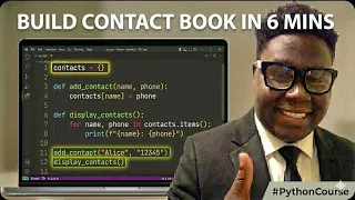 25 Python Project Build contact Book in 6 minutes