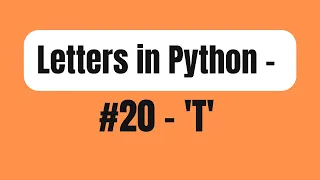 Make the letter T in Turtle