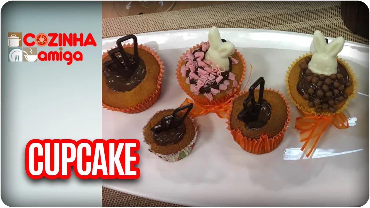CUPCAKE DE CENOURA VULCÃO CHEF DALVA ZANFORLIN COZINHA AMIGA (13/04/17)
