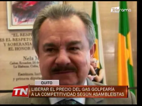 Liberar el precio del gas golpearía a la competitividad según asambleístas