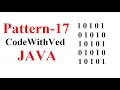 Pattern - 17 number pattern print in java code with Ved number pattern Print program in Hindi
