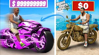 UPGRADING $0 to $10,000,000 BIKE IN GTA 5!