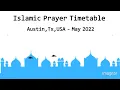 Islamic Prayer Timetable Austin Texas USA - May 2022 Salah Times Austin United States May 2022