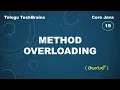 Method Overloading in Java Explanation in Telugu