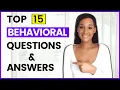 15 BEHAVIORAL Interview Questions and Answers STAR Method included