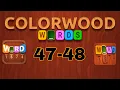 COLORWOOD WORDS Cryptogram level 47 48