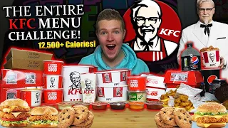 THE ENTIRE KFC MENU CHALLENGE 12 000 CALORIES
