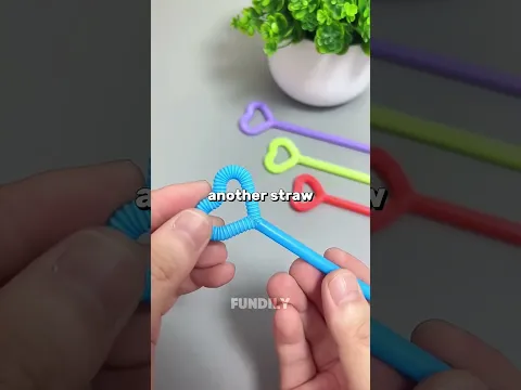 Straw Heart Pen 💖🖊️ The Cutest DIY School Hack