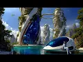 Lagu Utopian Sci-Fi Soundscape (1 Hour) | Neo-Futuristic City \u0026 Ocean Canals | Relax, Focus, Sleep