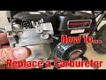 How to replace a carburetor on a Harbor Freight Predator engine