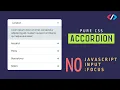Collapse Accordion using HTML and pure CSS