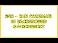 SSH - run command in background disconnect