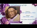A Celebration Of Life For Denzil O Brien Cummins