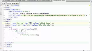 The jQuery remove Function