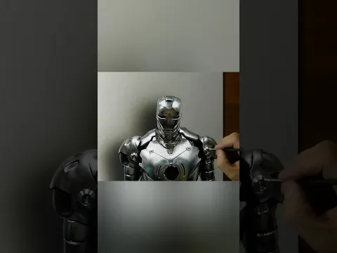 Hyper-realistic Iron Man #drawing #art