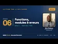 Python pour la Data Science Fonctions modules et try except