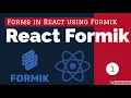 React Formik - writing Basic Forms in React