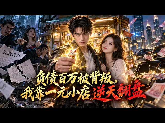 震撼首播被亲友坑背百万债走投无路，绑一元小店系统！商品暗藏奇效交易得巨款，碾压同行还清负债打造商业版图